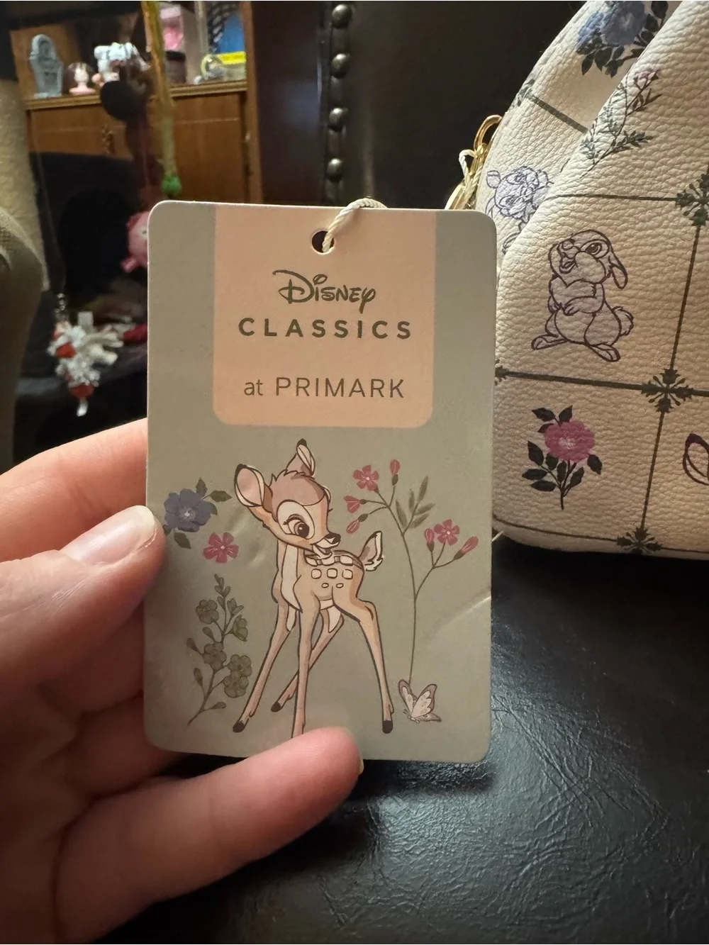 Primark Cream Floral & Character Cosmetic Pouch - Women's Makeup Bag